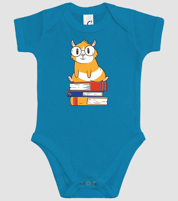 Porcușor de Guineea pe cărți model turcoaz pe tricou