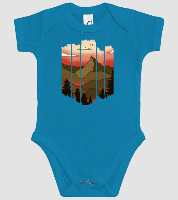 Imagine natură model turcoaz pe tricou