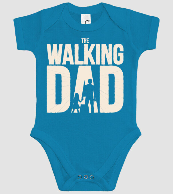The Walking Dad model turcoaz pe tricou