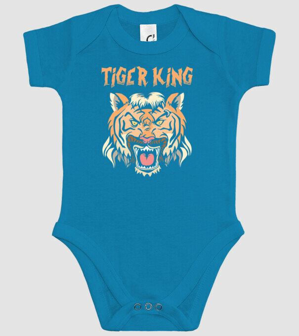 Tiger King model turcoaz pe tricou