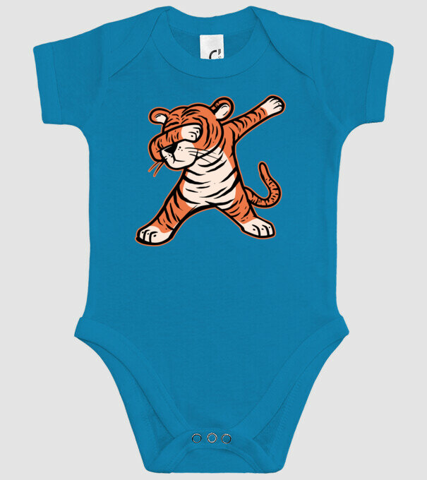 Tigru DAB model turcoaz pe tricou