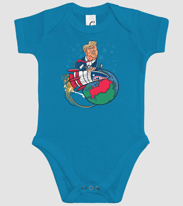 Trump bombă model turcoaz pe tricou