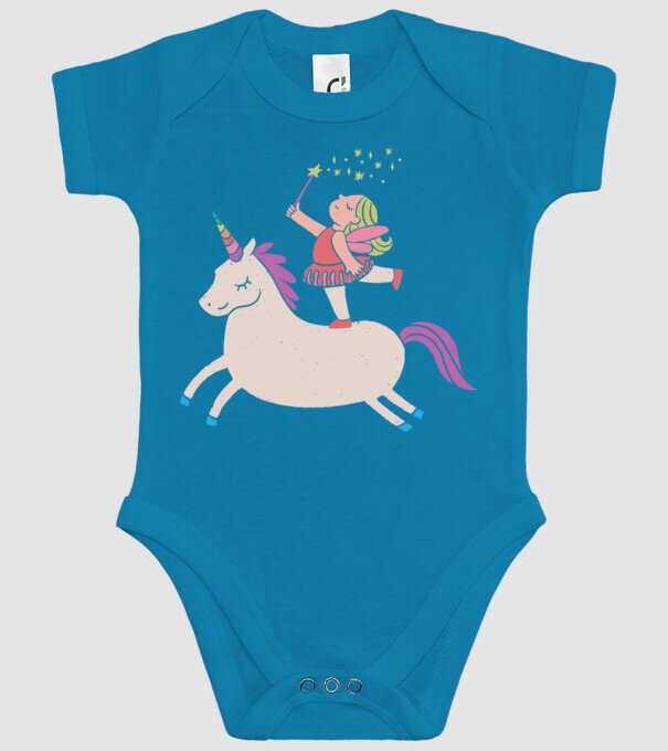 Zână Unicorn model turcoaz pe tricou