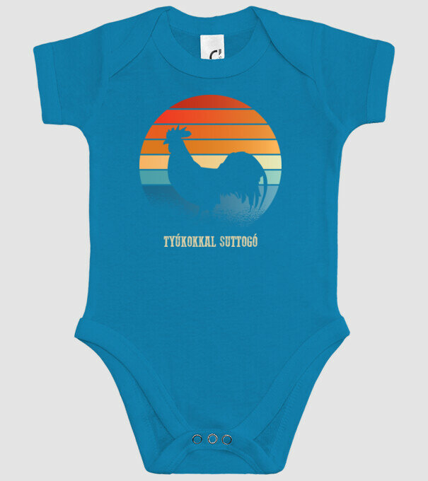șoptind cu găinile model turcoaz pe tricou
