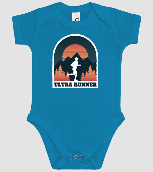 Ultra Runner Tricou alergare model turcoaz pe tricou