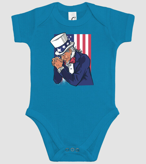 Uncle Sam se roagă model turcoaz pe tricou