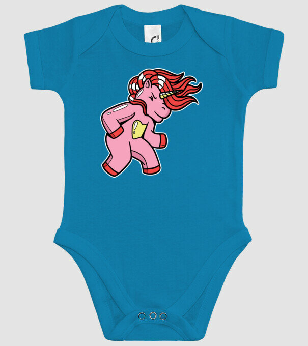 Unicorn model turcoaz pe tricou