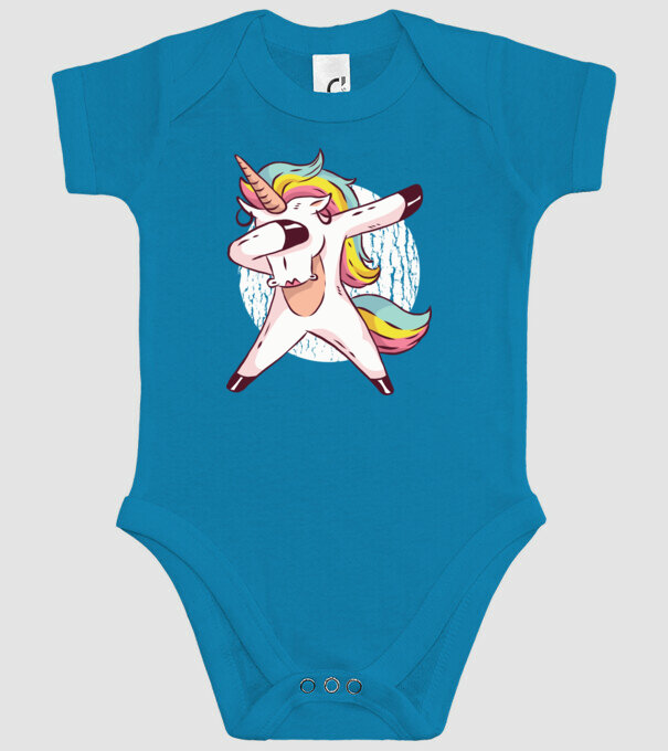 Unicorn DAB model turcoaz pe tricou