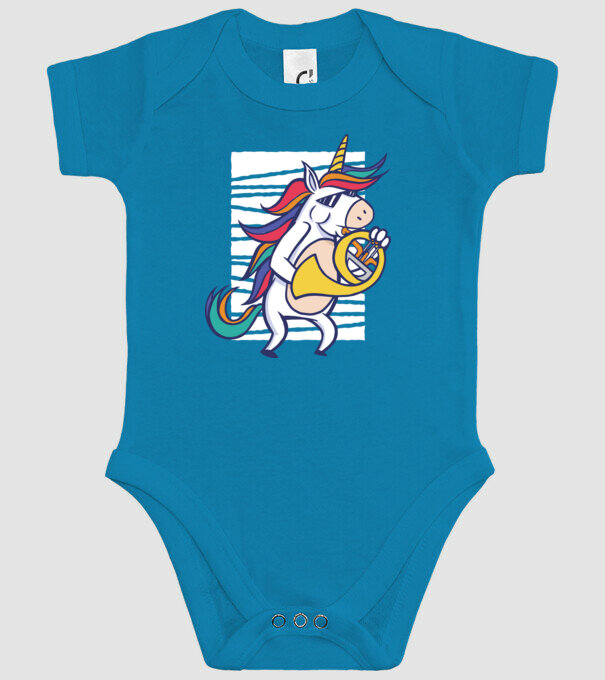 Unicorn Corn model turcoaz pe tricou