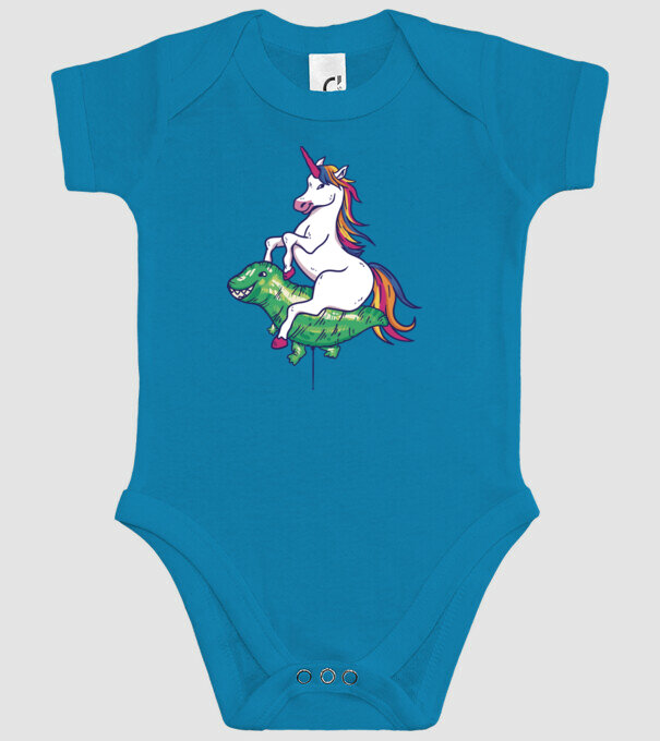 Balon cu Unicorn model turcoaz pe tricou