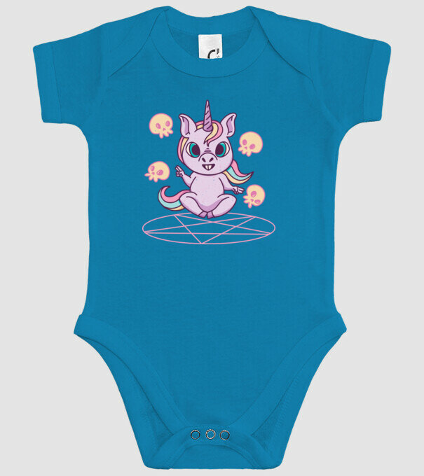 Unicorn invocare model turcoaz pe tricou