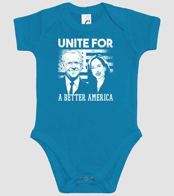 Unite for a better America - Biden Harris model turcoaz pe tricou