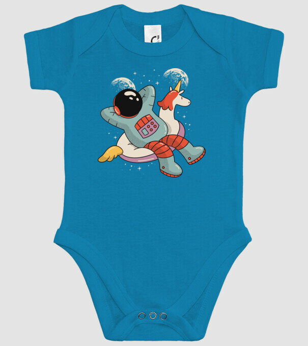 Odihnă Astronaut model turcoaz pe tricou