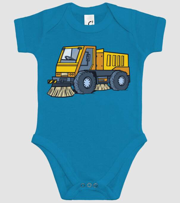 Camion spălare străzi model turcoaz pe tricou