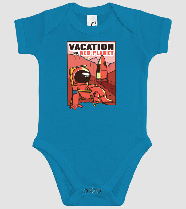 Vacanță pe Marte model turcoaz pe tricou