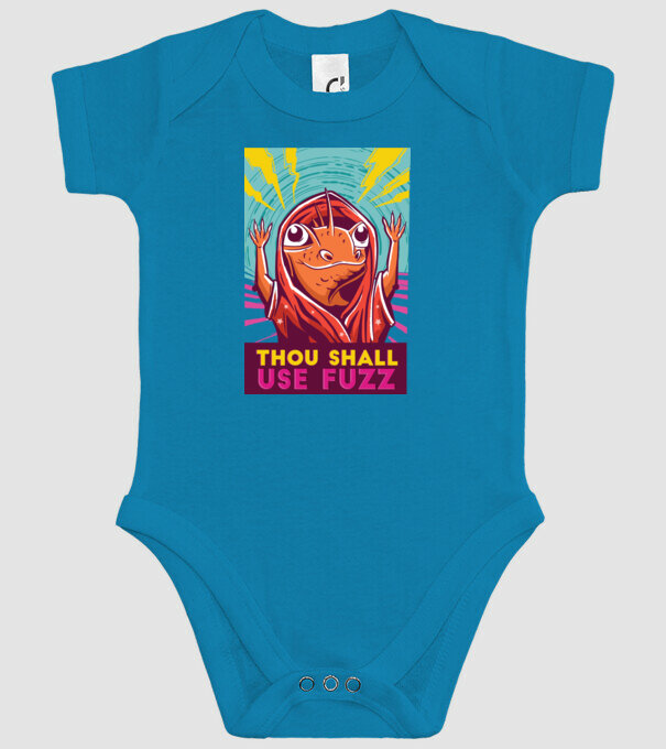 Șopârlă Vrăjitoare model turcoaz pe tricou