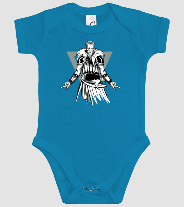 Războinic Viking model turcoaz pe tricou