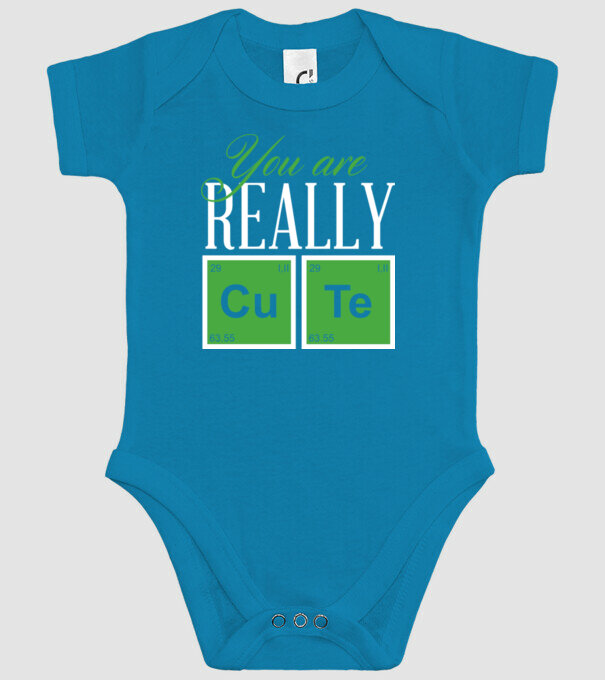 You are really cute model turcoaz pe tricou