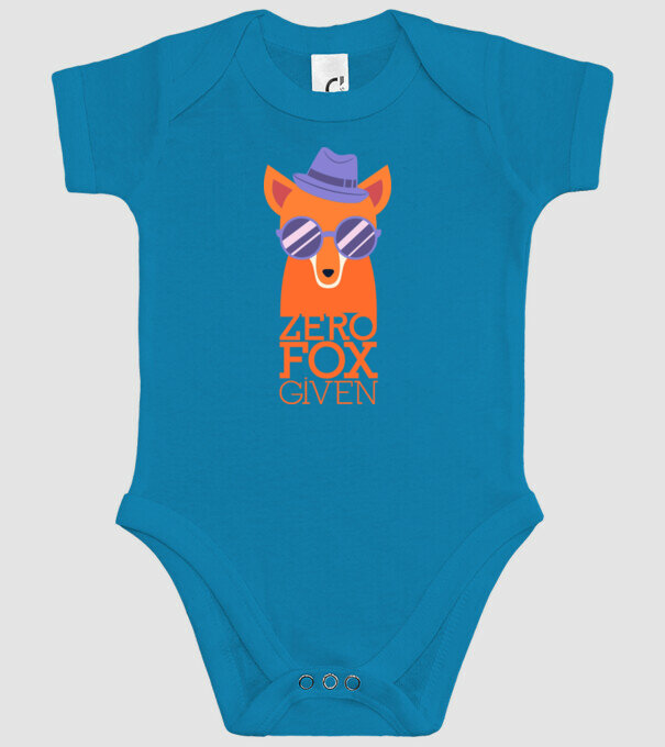 Zero Fox Given model turcoaz pe tricou