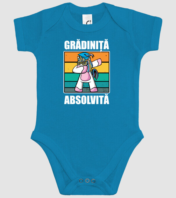 Absolvită grădiniță  model turcoaz pe tricou