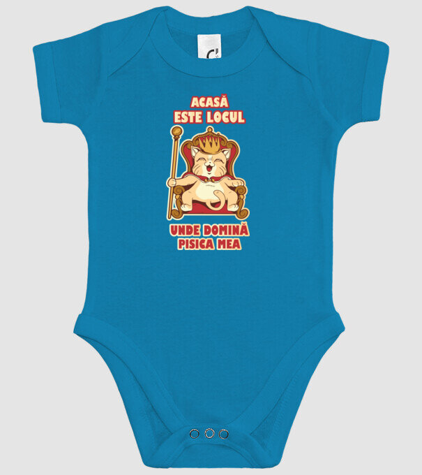 acasă este locul unde domină pisica mea model turcoaz pe tricou