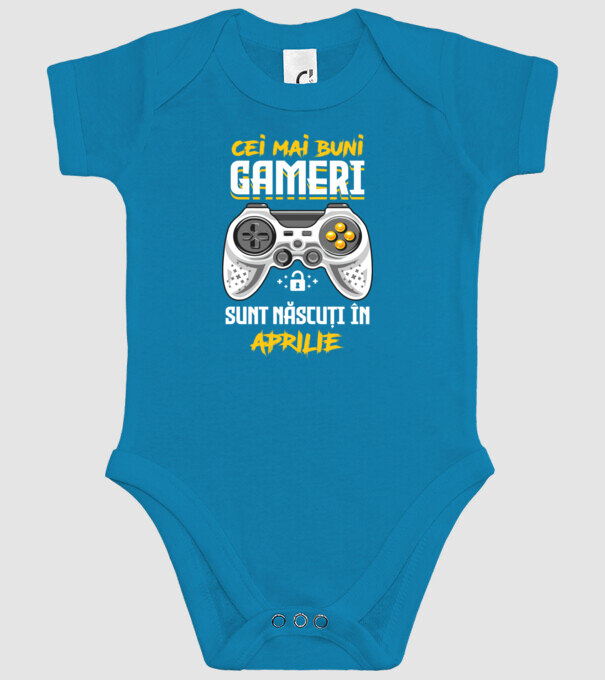 cei mai buni gameri sunt născuți în aprilie model turcoaz pe tricou