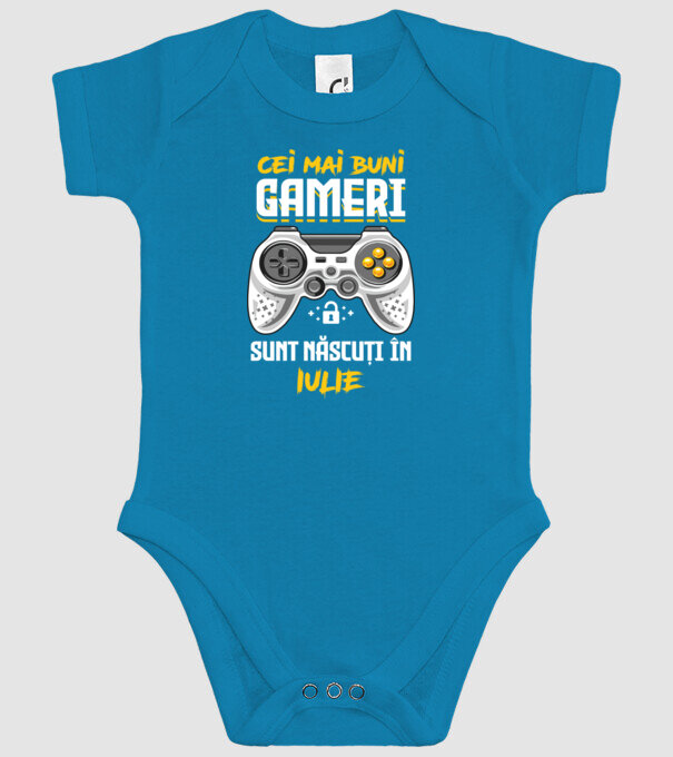 cei mai buni gameri sunt născuți în iulie model turcoaz pe tricou