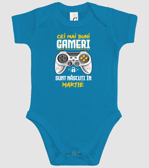 cei mai buni gameri sunt născuți în martie model turcoaz pe tricou
