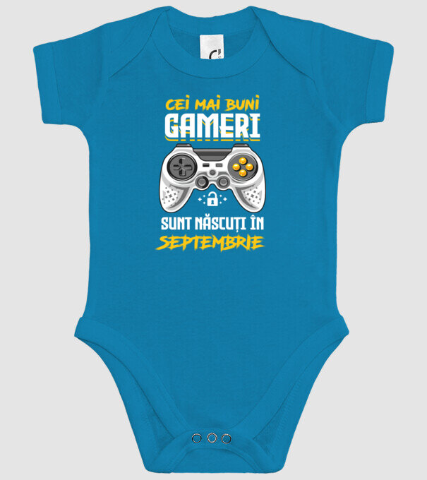 cei mai buni gameri sunt născuți în septembrie model turcoaz pe tricou