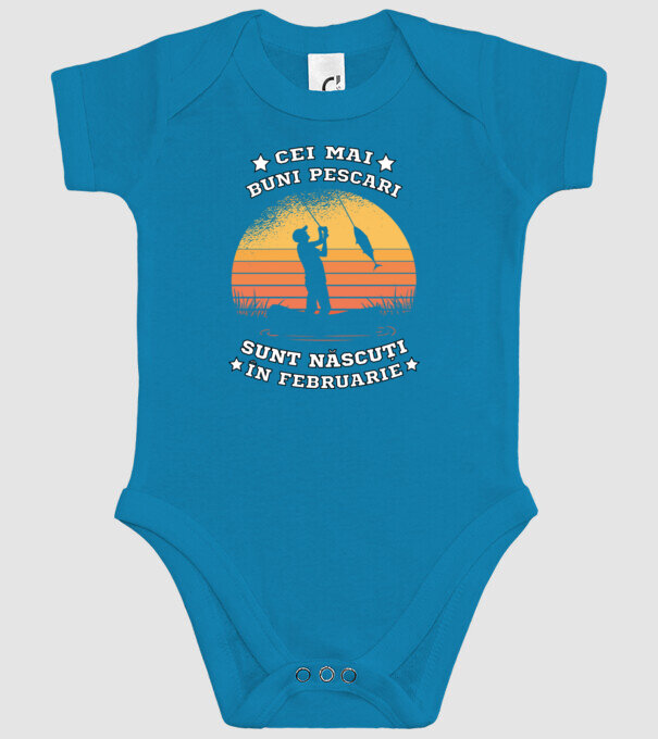 Cei mai buni Pescari sunt născuți în Februarie model turcoaz pe tricou