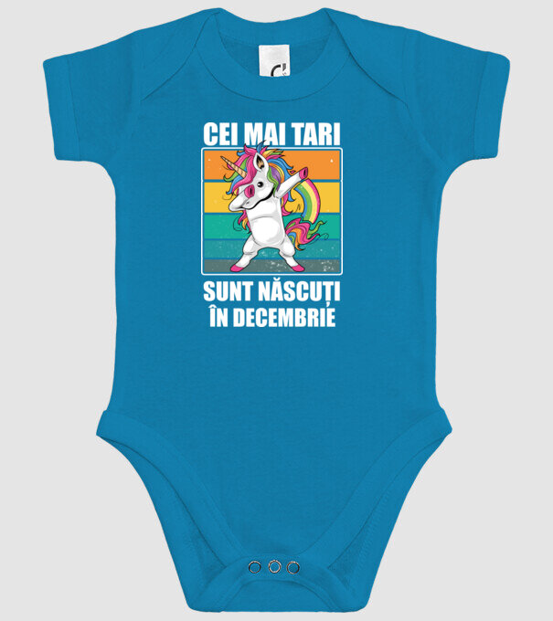 Cei mai tari sunt născuți în decembrie model turcoaz pe tricou
