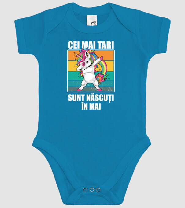 Cei mai tari sunt născuți în mai model turcoaz pe tricou