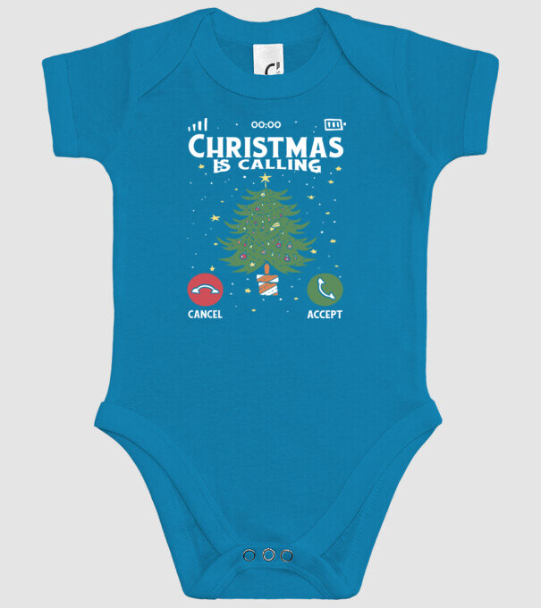 Christmas is calling model turcoaz pe tricou
