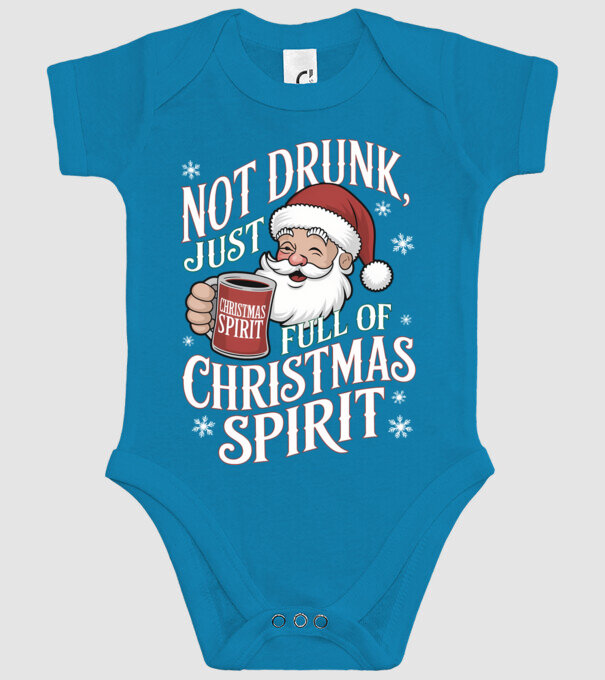 Christmas Spirit Santa model turcoaz pe tricou