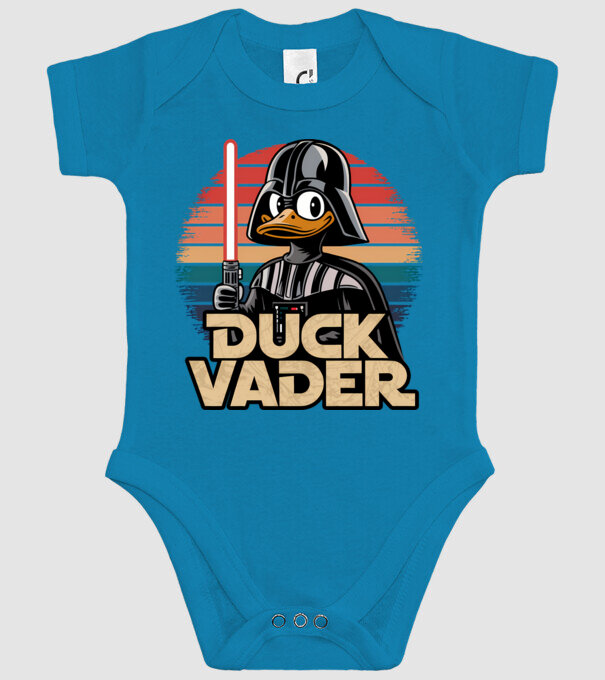 Duck Vader model turcoaz pe tricou