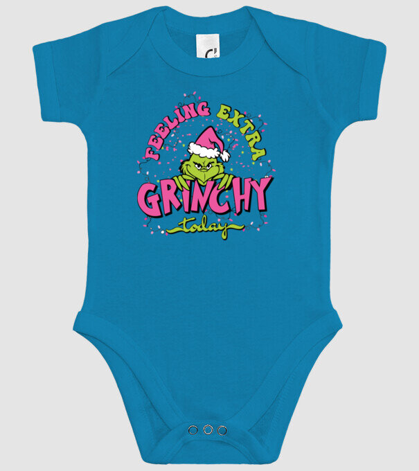 Feeling extra Grinchy today model turcoaz pe tricou