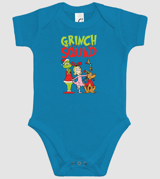 Grinch Squad model turcoaz pe tricou