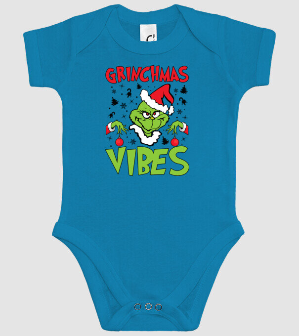 Grinchmas Vibes - Grinch model turcoaz pe tricou