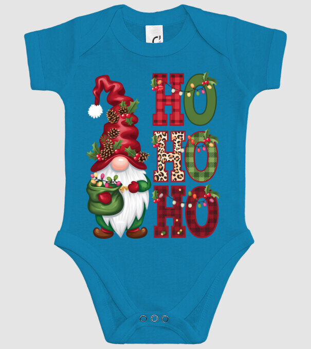 HOHOHO Gnome model turcoaz pe tricou