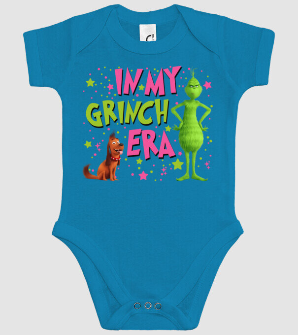 In my Grinch era model turcoaz pe tricou