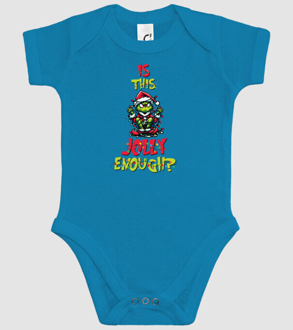 Is this jolly enough Grinch model turcoaz pe tricou