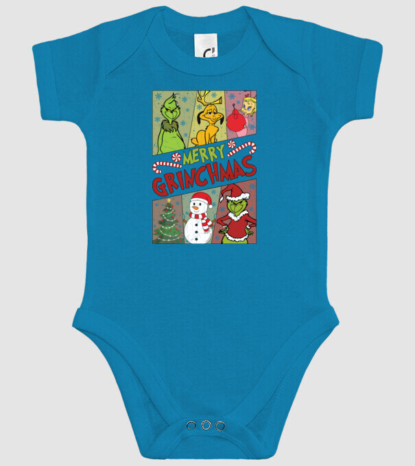 Merry Grinchmas - Grinch model turcoaz pe tricou