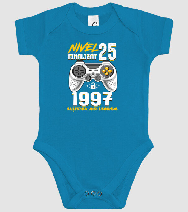 Nivel 25 finalizat. 1997 nașterea unei legende model turcoaz pe tricou