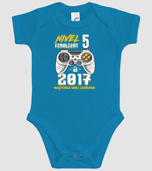 Nivel 5 finalizat. 2017 nașterea unei legende model turcoaz pe tricou