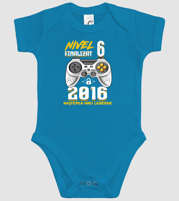 Nivel 6 finalizat. 2016 nașterea unei legende model turcoaz pe tricou