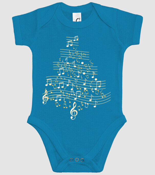 note de Crăciun model turcoaz pe tricou