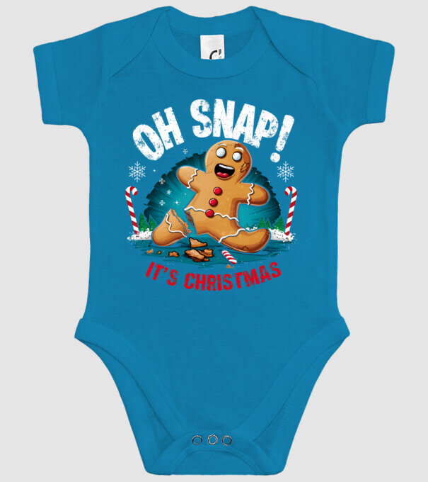 Oh snap! It's christmas Negru model turcoaz pe tricou