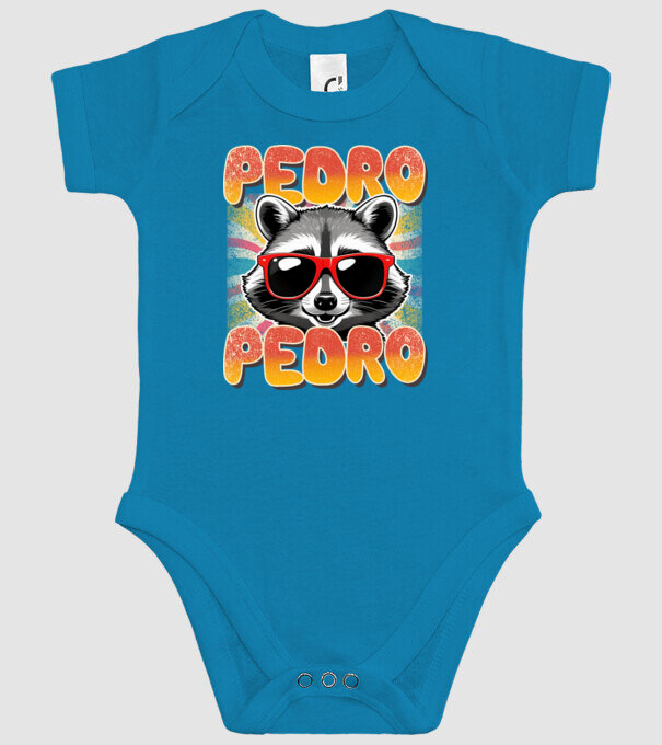 Pedro Pedro groovy retro model turcoaz pe tricou