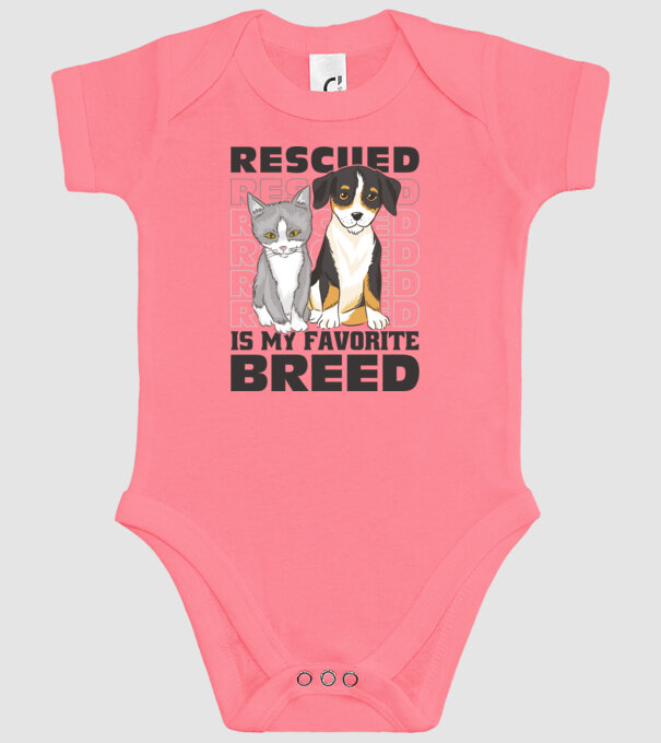 Rasa mea preferată este cea adoptată model roz pe tricou