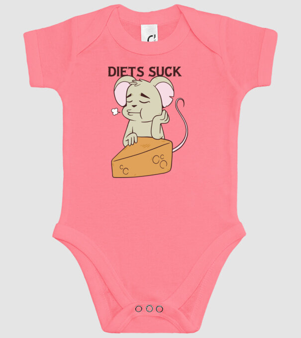 Șoricel diet model roz pe tricou